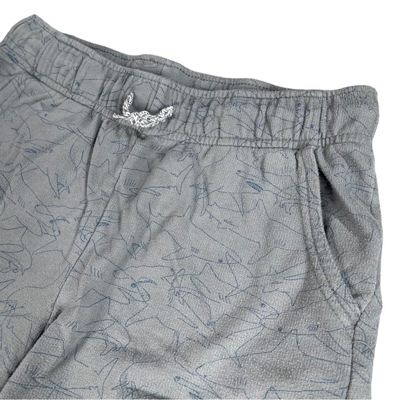 Cat & Jack size large (14-16) grey blue green elastic waist shorts with pockets - Picture 3 of 13